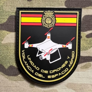 PoliceFirePatches Spain Policia Nacional - Unidad de Drones PVC - nášivka 