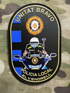 PoliceFirePatches Spain Policia Local - Unitat Bravo - El Vendrell PVC - nášivka