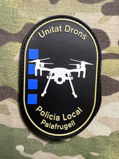 PoliceFirePatches Spain Policia Local - Unitat Drons - Palafrugell PVC - nášivka