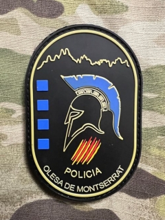 PoliceFirePatches Spain Policia Olesa de Montserrat PVC - nášivka 