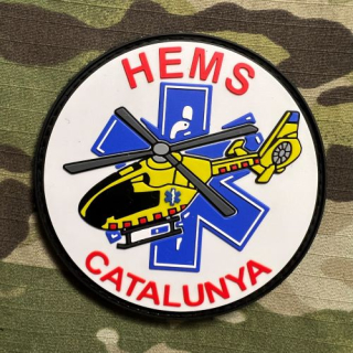 PoliceFirePatches Spain HEMS Catalunya PVC - nášivka 