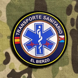 PoliceFirePatches Spain Trasporte Sanitario El Bierzo PVC - nášivka 