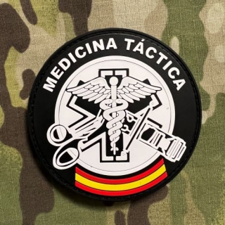 PoliceFirePatches Spain Medicina Tactica - España PVC - nášivka 