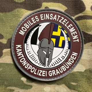 PoliceFirePatches Switzerland Kantonspolizei Graubunden - Mobiles Einsatzelement PVC - nášivka