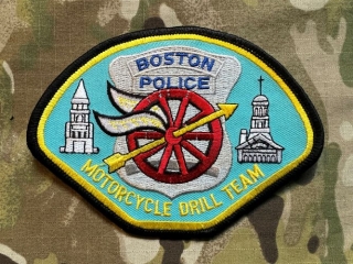 USA Patch Police - Boston - Motorcycle Drill Team - nášivka