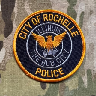 USA Patch Police - City of Rochelle - nášivka