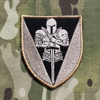 Ukrajina Military Velcro Patch 17th Kryvyi Rih Tank Brigade - Desert - nášivka