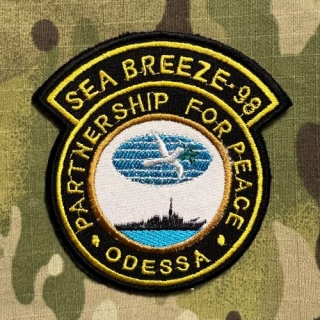Ukrajina Military Patch Sea Breeze 98 - Partnership for Peace - Odessa - nášivka