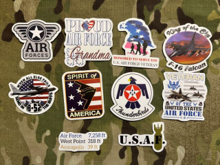 NoName US Air Force Mini Stickers Set 3 - samolepky