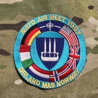 NATO Air Meet 1997 - Orland Mas Norway Patch - nášivka