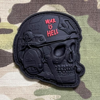 M-Tac War is Hell  PVC Patch - Black - nášivka