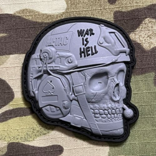 M-Tac War is Hell PVC Patch - Grey - nášivka