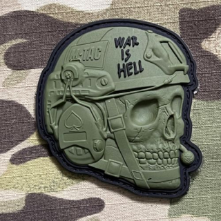 M-Tac War is Hell PVC Patch - Olive - nášivka