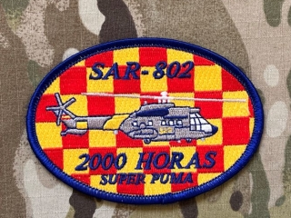 Spain Patch Air Force - 802nd Squadron of the Air Force (SAR squadron) - 2000 Horas - Super Puma Patch - nášivka
