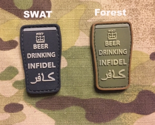 NoName Beer Drinking Infidel PVC Patch nášivka
