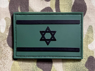YJPF Israel Flag PVC Patch - Forest - nášivka