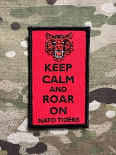 NATO AWACS Squadron 1 Geilenkirchen AB - Keep Calm and Roar On NATO Tigers Patch - nášivka