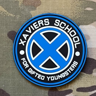 YJPF X-Man Xaviers School PVC Patch - Blue - nášivka