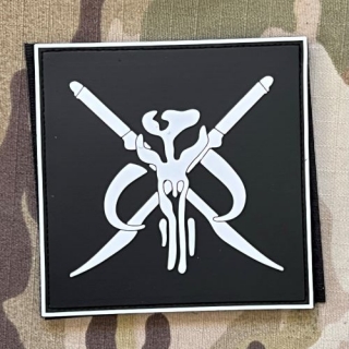YJPF Star Wars - Mandalorian Bounty Hunter PVC Patch - GID - nášivka