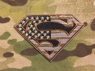 Superman American Flag Patch nášivka