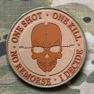 YJPF One Shot - One Kill PVC Patch - Multicam - nášivka