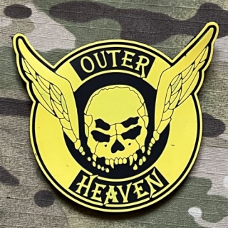 YJPF Metal Gear Solid - Outer Heaven PVC Patch - Black/Yellow - nášivka