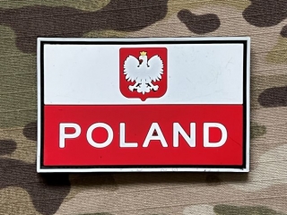 YJPF Poland Flag with Eagle PVC Patch - Color - nášivka