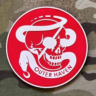 YJPF Metal Gear Solid - Outer Heaven - PMC Special Force Group PVC Patch - Red/GID - nášivka