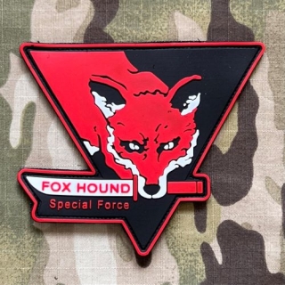 YJPF Fox Hound Special Force PVC Patch - Red - nášivka
