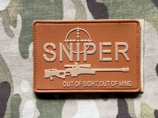 YJPF Sniper - Out of Sight PVC Patch - Desert - nášivka
