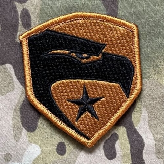 YJPF G.I. Joe - Eagle Logo Patch - Black/White - nášivka
