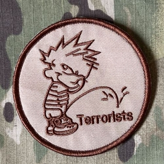 YJPF Douse the Terrorism Patch - Desert - nášivka