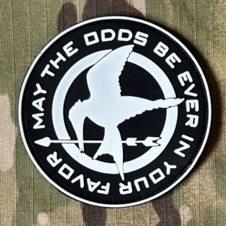 YJPF Hunger Games - May the Odds Be Ever In Your Favor PVC Patch - GID - nášivka