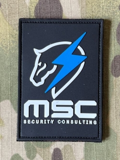 YJPF Metal Gear Solid - MSC Security Consulting PVC Patch - Black - nášivka