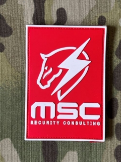 YJPF Metal Gear Solid - MSC Security Consulting PVC Patch - Red/GID - nášivka