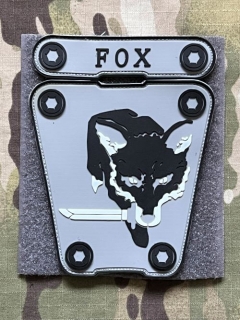 YJPF Fox Hound Set PVC Patch - ver.1 - Black/Grey - nášivka
