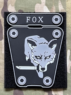 YJPF Fox Hound Set PVC Patch - ver.1 - Grey/Black - nášivka