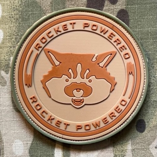 YJPF Guardians of the Galaxy - Rocket Powered PVC Patch - Multicam - nášivka