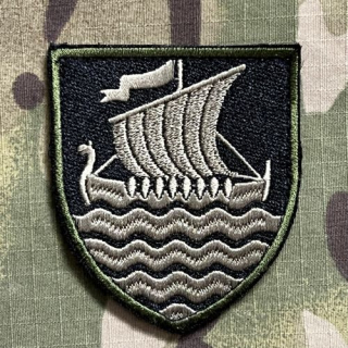 Ukrajina Military Velcro Patch 36th Separate Marine Brigade - Green - nášivka