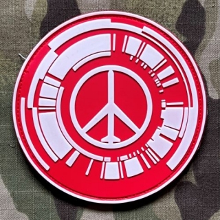 YJPF Metal Gear Solid - Peace Walker PVC Patch - Red/GID - nášivka
