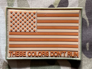 YJPF US Flag - These Colors Don´t Run PVC Patch - Multicam - nášivka