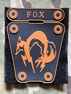 YJPF Fox Hound Set PVC Patch - ver.2 - Brown/Black - nášivka
