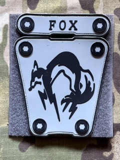YJPF Fox Hound Set PVC Patch - Black/Grey - nášivka