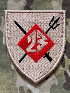 YJPF USMC 23rd Marine Regiment 4th Marines Patch - Desert - nášivka