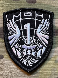 YJPF Metal of Honor - Atlas Patch - Black - nášivka