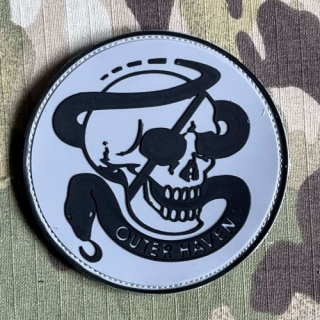 YJPF Metal Gear Solid - Outer Heaven - PMC Special Force Group PVC Patch - Black/Grey - nášivka