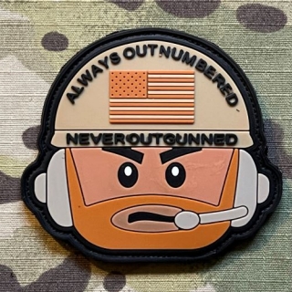 YJPF Tactical Lego Head PVC Patch - Desert - nášivka