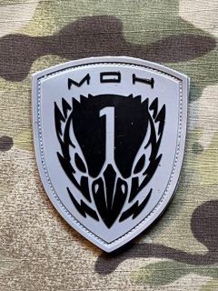YJPF Metal of Honor - Blackbird PVC Patch - Black/Grey - nášivka