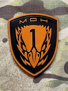 YJPF Metal of Honor - Blackbird PVC Patch - Brown/Black - nášivka