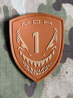 YJPF Metal of Honor - Mako Shark PVC Patch - Desert - nášivka